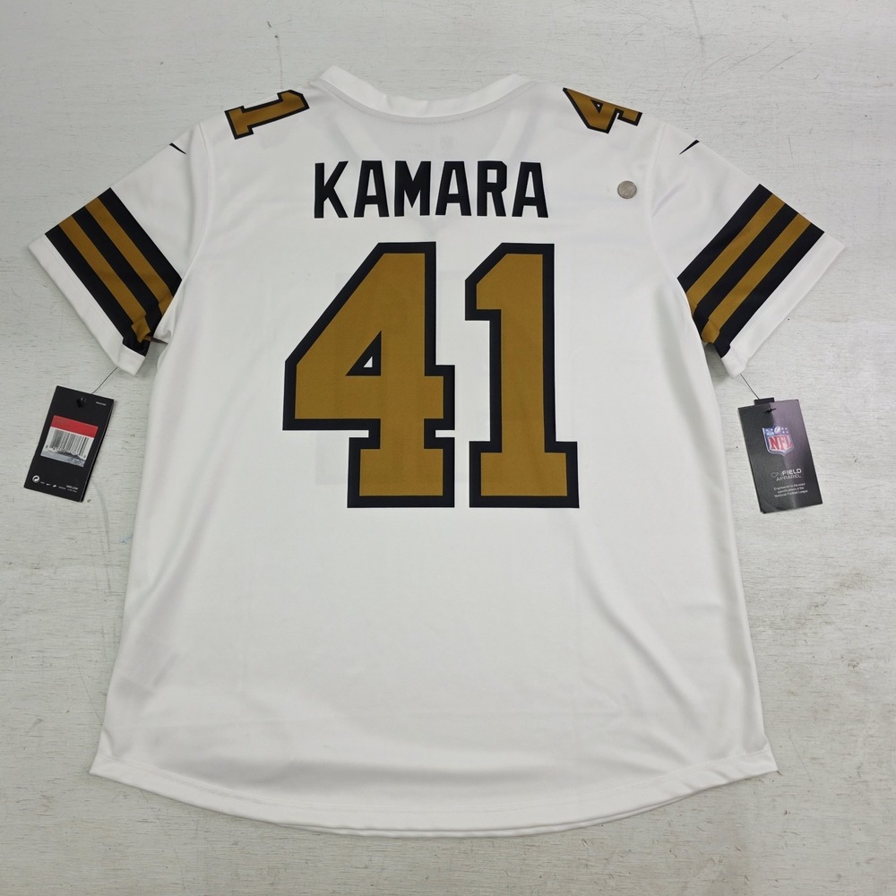 Nike NFL Saints Alvin Kamara #41 Color Rush On Field Womens Jersey Sz L NWD - Picture 9 of 14